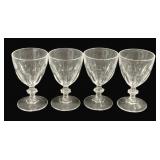 4 Cristal D'Arques Cordial Glasses 3.25'