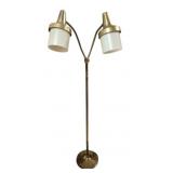 Mid Century  Double Gooseneck Floor Lamp