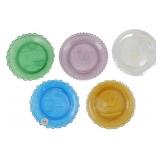 5 Pairpoint Glass Coasters 3'
