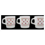 Set of 3 Termocrisa Strawberry Mugs 3.5'