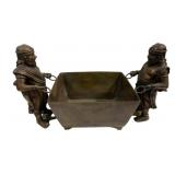 Bronze Planter w/ Figural Handles 25'x15'x12'