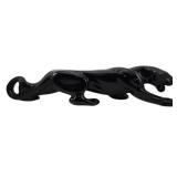 Mid Century Black Ceramic Panther Figure