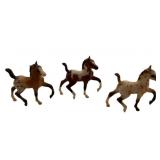 Breyer 3 Pc - 3 Trotting Foals - 2.5 x 2.5 x 1