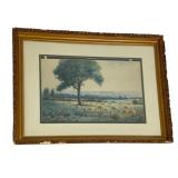 Framed Landscape Print w/ Gilt Frame 32'x25'
