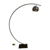 Mid Century Modern Chrome Arc Floor Lamp