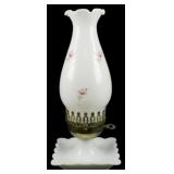 Milk Glass Lamp 12'