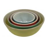 Pyrex Primary Color 4pc Mixing Bowl Set