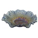Fenton Cobalt Blue Persian Medallion Bowl