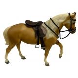 Breyer Palamino Horse w/ Saddle - 10 x 7 x 2