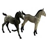 2 Pc Heartland Plastic Horses - 5 x 4 x 1