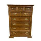Vintage Tallboy 6 Drawer Chest of Drawers