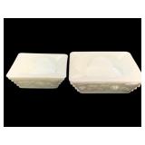 2 Pc Set Westmoreland 'Grape Vine' Ashtrays