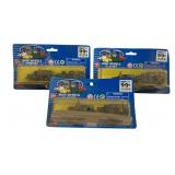 3pc Lot Mini Wheels Military Play Sets
