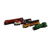 4pc Lot HO Scale Locomotive Engines