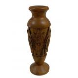Carved Wood Vase - 10' Tall