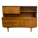Danish S Form Highboard Teak Credenza