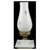 Milk Glass Lamp 12'