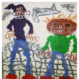 Ghetto Punks Original Acrylic on Canvas by Jaden