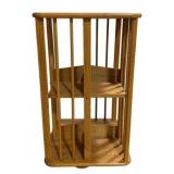 English Oak Revolving Bookcase 29"x18"x18"