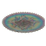 Dugan Cobalt Apple Blossom Twigs Glass Dish