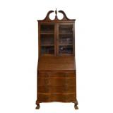 Chippendale Bookcase Top Secretary