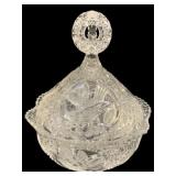 Hofbauer 'The Byrdes' Crystal Bowl w/ Lid