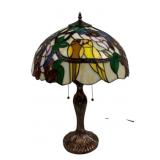Tiffany Style Stained Glass Table Lamp 24'