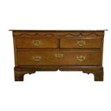 Antique English Oak 3 Drawer Chest