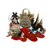 Lot of Assorted Christmas Decor