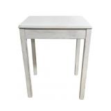 White Painted Wood Side Table 30'x24'x20'