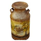 Vintage Painted Milk Can 25'