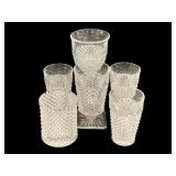 6 Anchor Hocking Glasses  'Miss America'