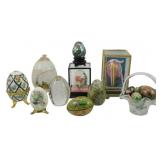 Assorted Vintage Decorative Painted Eggs