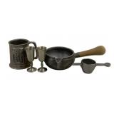 5 Assorted Pewter Items
