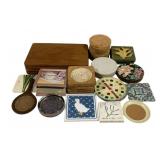 Lot of Assorted Coasters & More