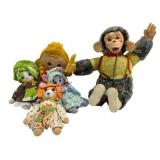 Assorted Stuffed Animals & Dolls 14" Tall