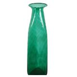 Vintage Empoli Green Swirl Glass Vase 24'