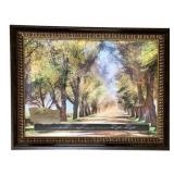 Framed Landscape Print with Scripture 29'x36'