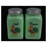 Jadeite Salt & Pepper Shakers - 4' Tall