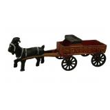 Cast Iron Goat w/ Cart - 8 x 2.25 x 3