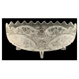 Crystal Footed Bowl - 11 x 5.5 x 4.5
