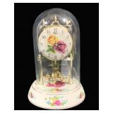 Waltman Ceramic Glass Dome Clock - 9.5' Tall