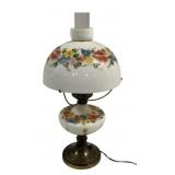 Painted Glass Shade Lamp - 20' Tall