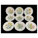 9 Vohenstrauss Bavarian Plates - 7.75' Round