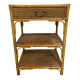 Wicker/Bamboo 3 Tier Table 32'x22'x16'