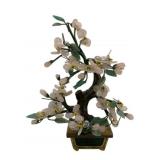 Carved Stone Bonsai Tree - 10.5 x 7 x 4