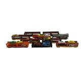 10pc Lot HO Scale Car Carrier Train Cars