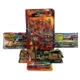 5pc Vtg Toy Playsets Fire Fighter Military