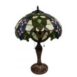 Tiffany Style Stained Glass Table Lamp 24'