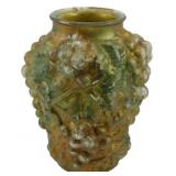 Vintage Goofus Glass Vase - 7'